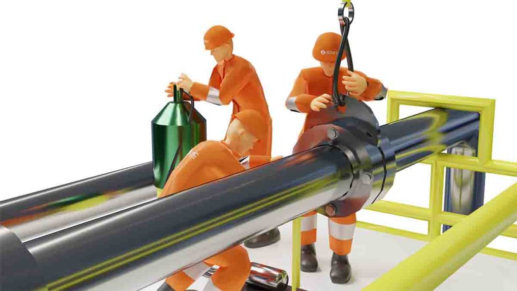 Bloqueo de líneas de proceso Comaleo tradicional